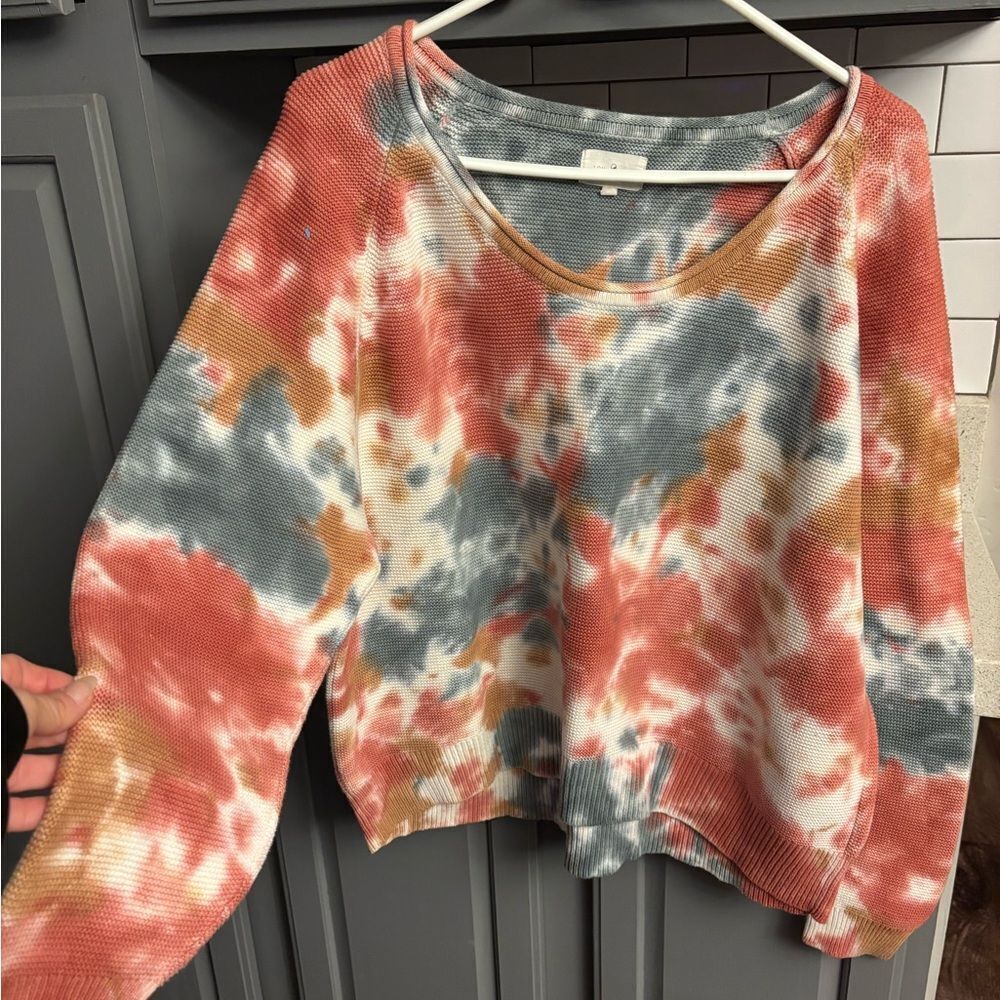 Lou & Grey Multicolor Tie-Dye Sweater